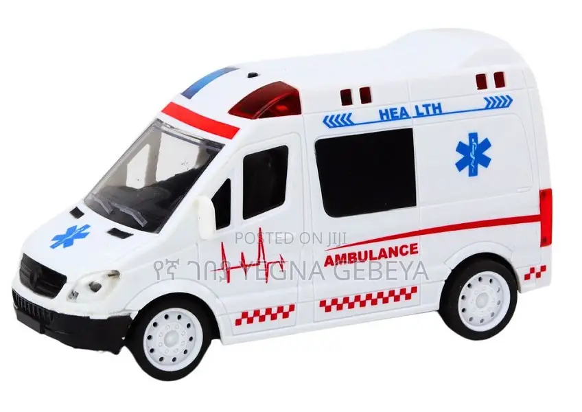 Remote Control Ambulance – Rc Lights Sounds, White