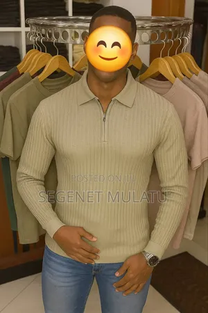 Zipper Polo Shirts for Men