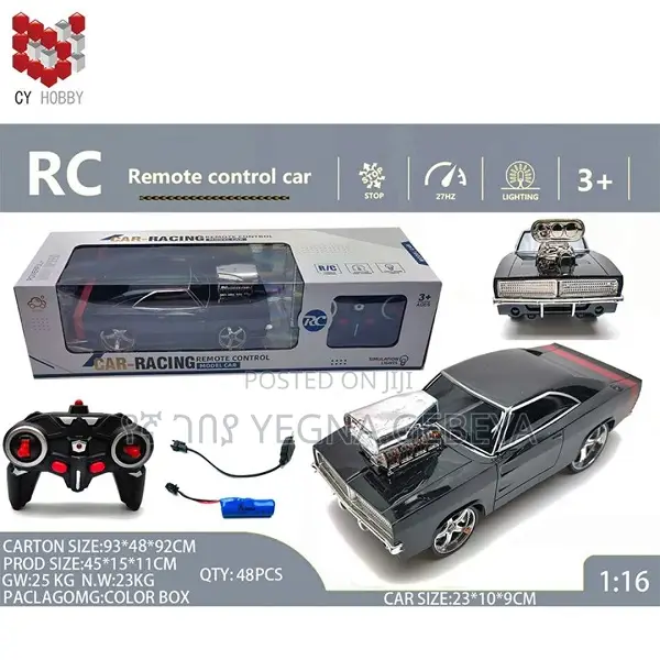 Car-Racing Rc Model Car – Full-Function Remote With Simulation Lights