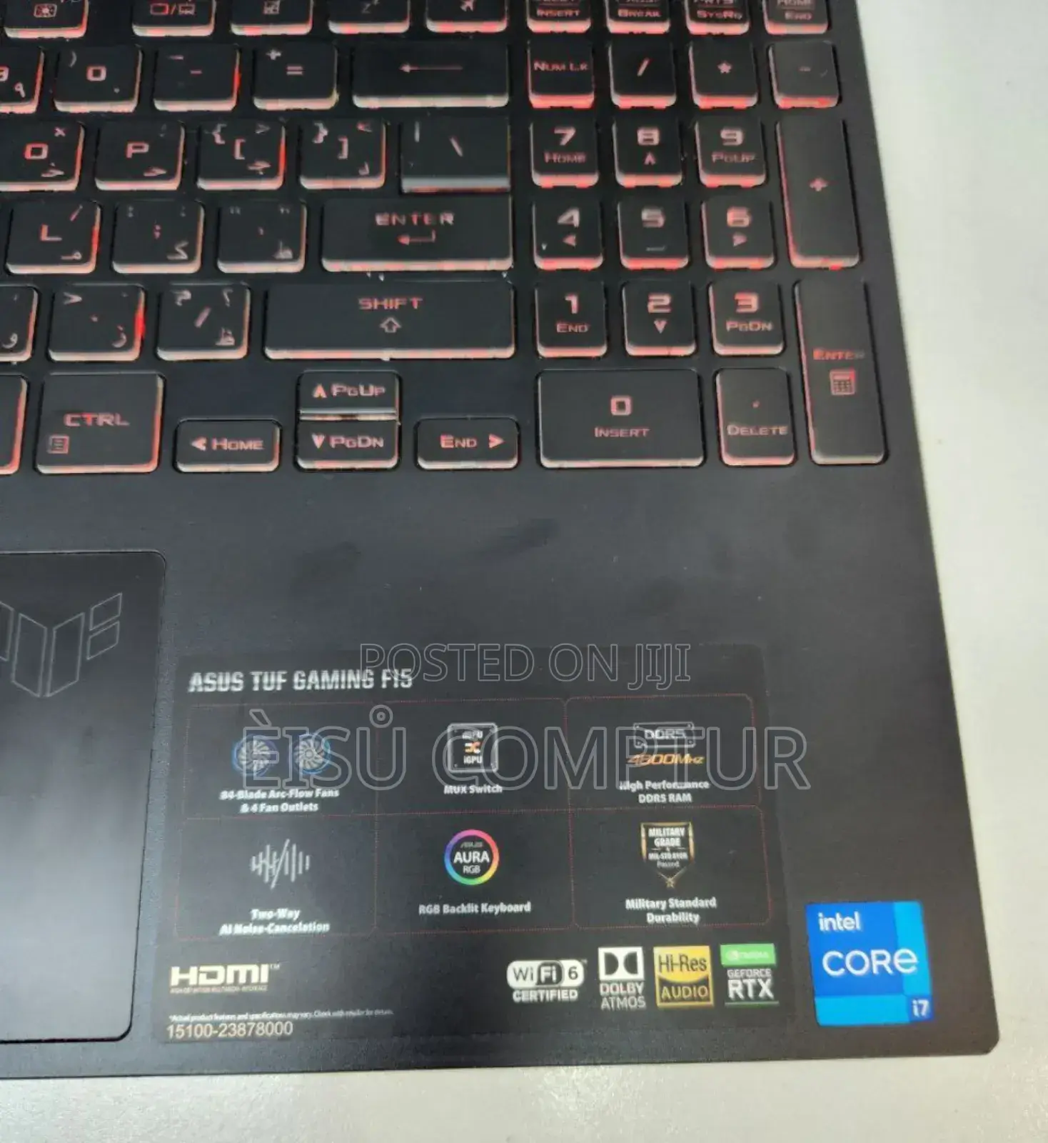 New Laptop Asus TUF Dash F15 16GB Intel Core I7 SSD 512GB