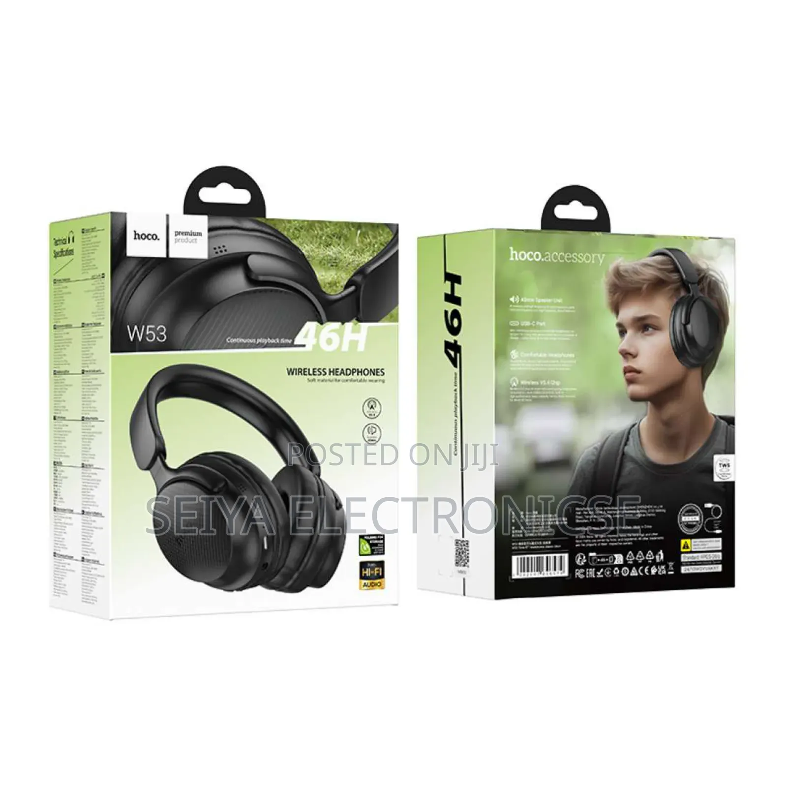 Hoco W53 Is a Series of Wireless Over-Ear Bluetooth Headphones
