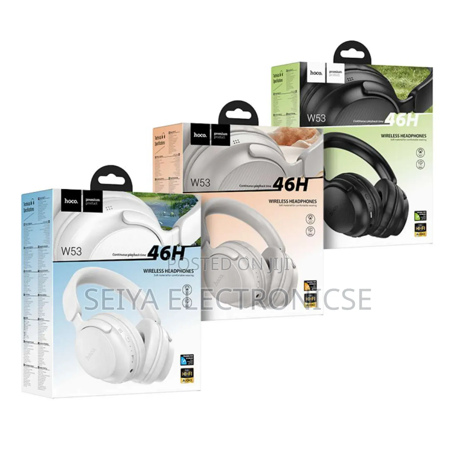 Hoco W53 Is a Series of Wireless Over-Ear Bluetooth Headphones