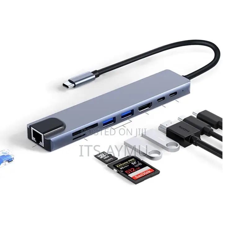 8in1 Usb C Hub Adapter