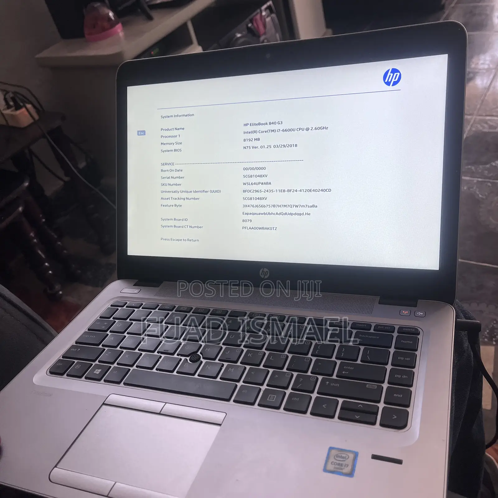 Laptop HP EliteBook 840 8GB Intel Core I5 SSD 256GB