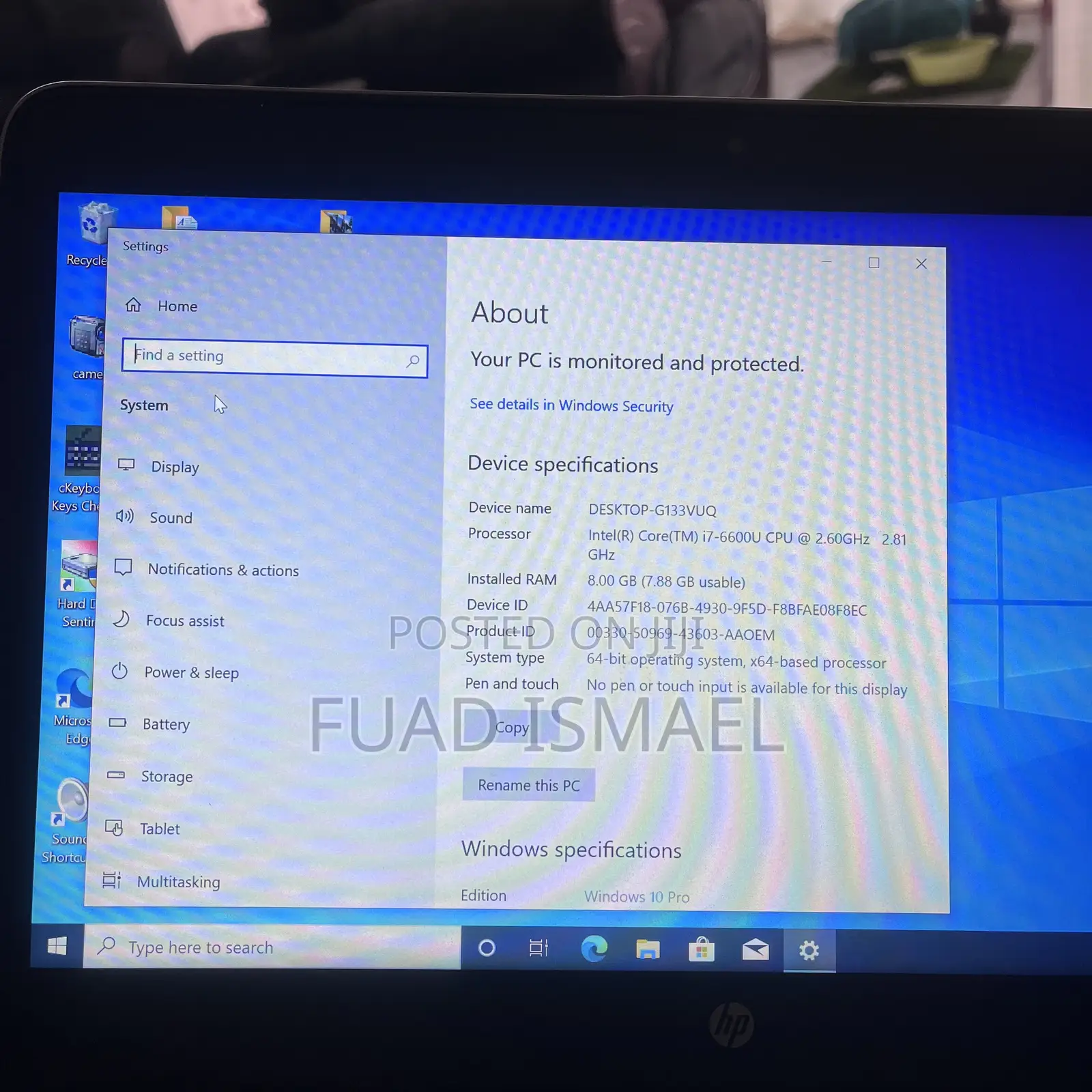 Laptop HP EliteBook 840 8GB Intel Core I5 SSD 256GB