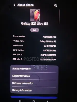 Samsung Galaxy S21 Ultra 5G 256 GB Silver