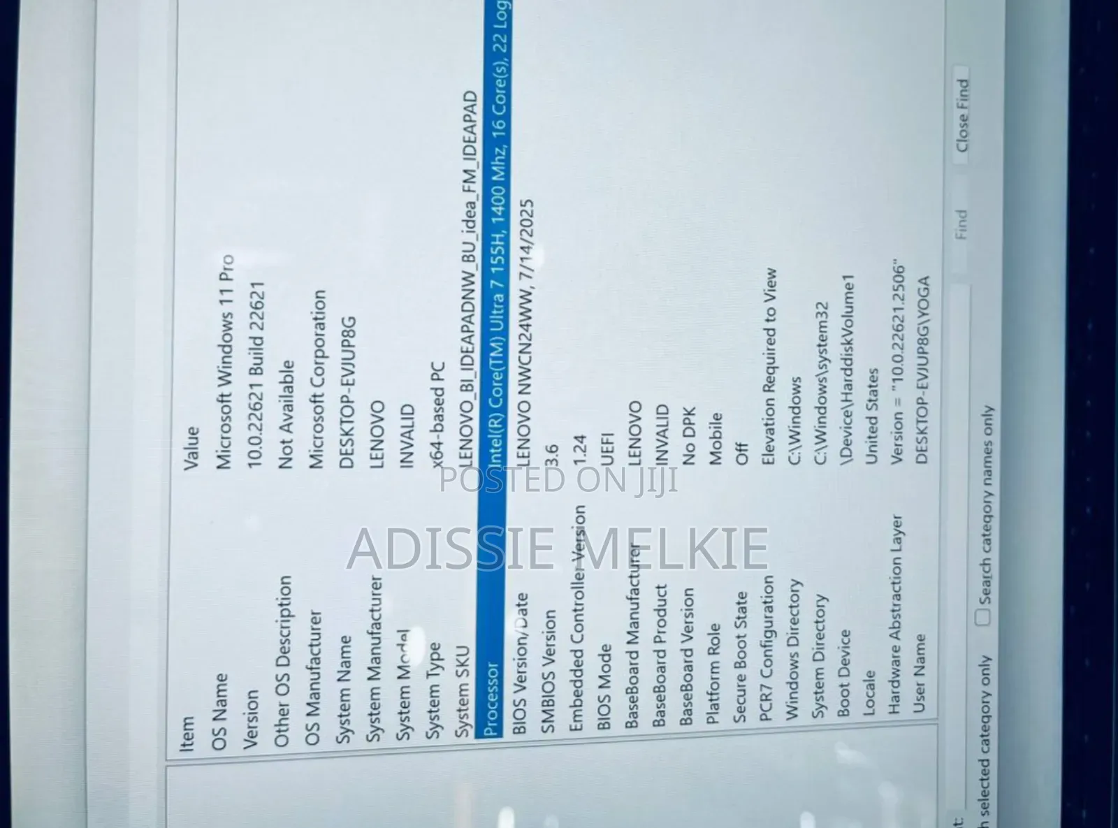 New Laptop Lenovo ThinkPad Yoga 16GB Intel Core Ultra 7 SSD 512GB