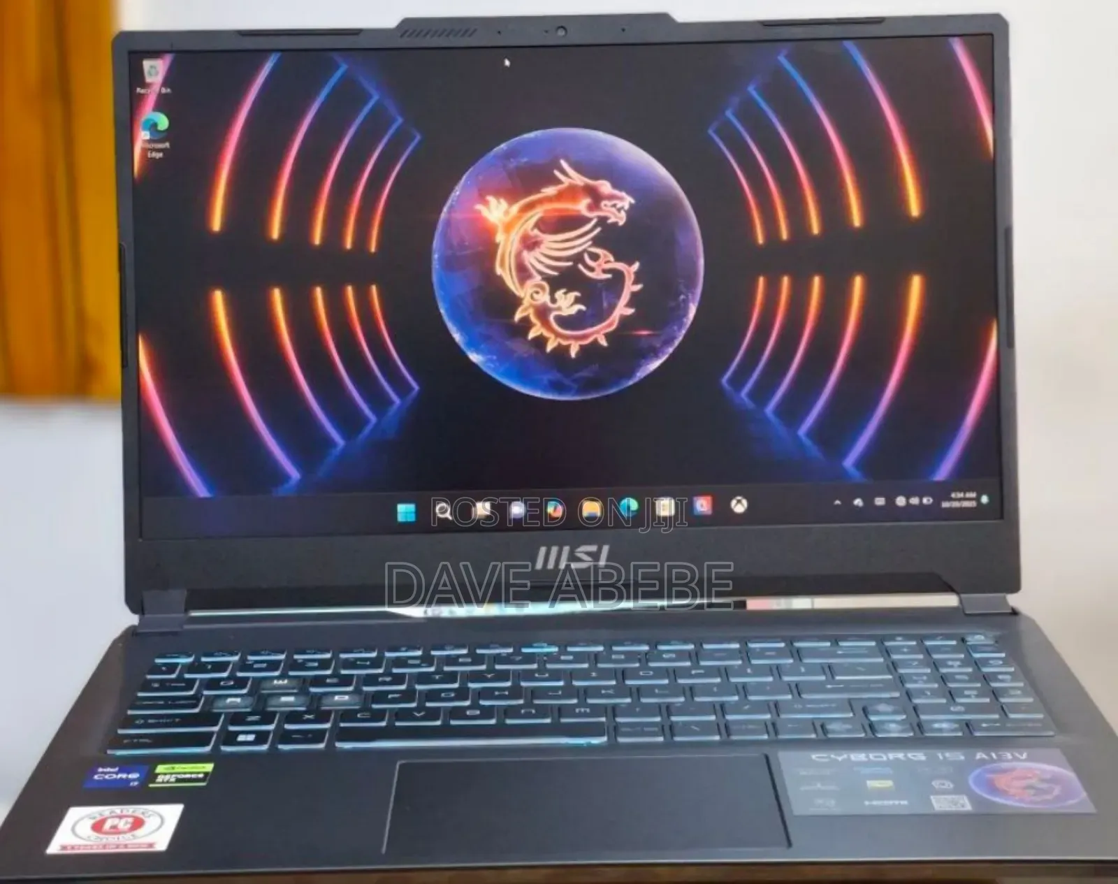 New Laptop MSI Cyborg 15 16GB Intel Core I7 SSD 512GB