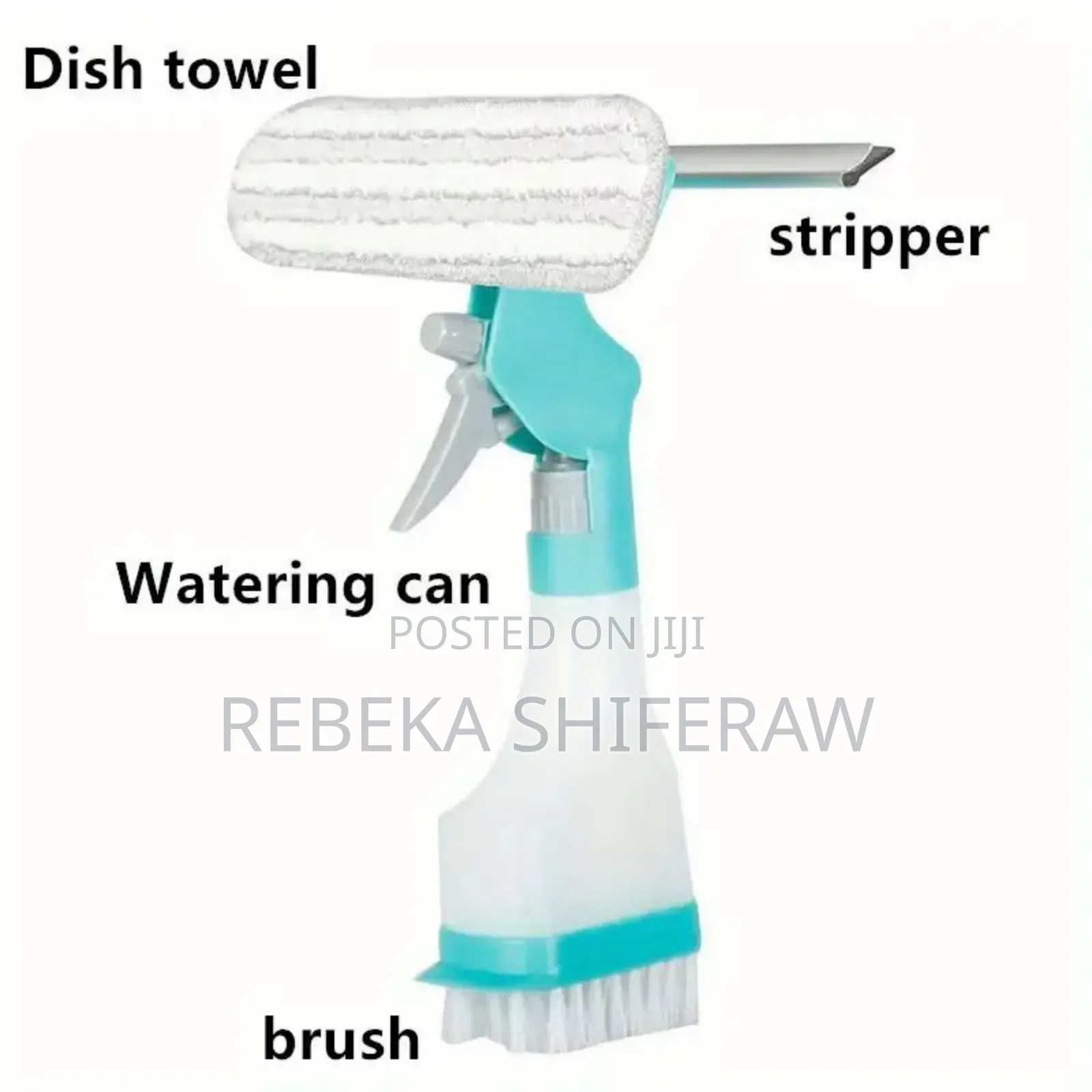 Spraying Window Cleaning Brush