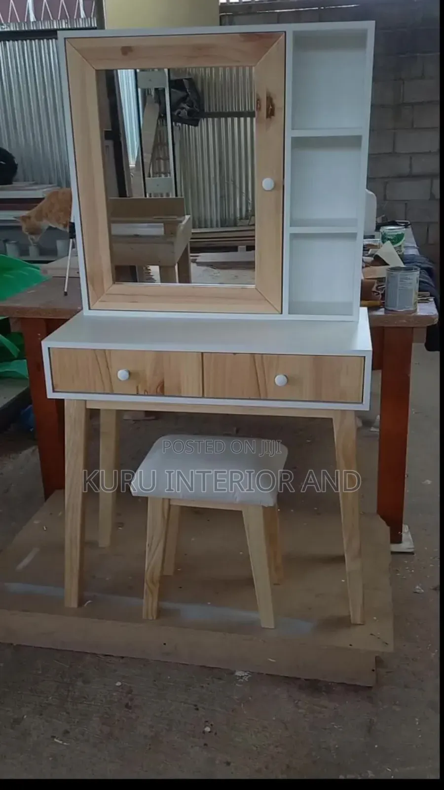 Dressing Tabel ( Wooden Leg and Drawer S)