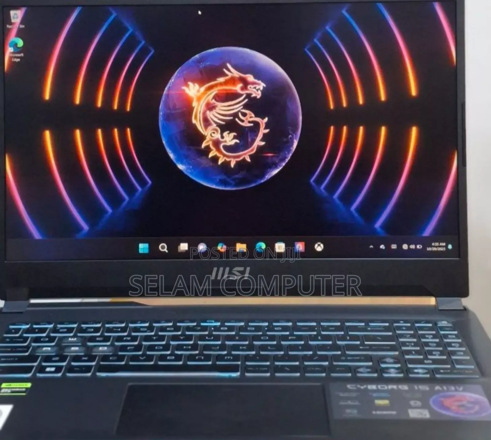 New Laptop MSI Pulse GL66 16GB Intel Core I7 SSD 512GB