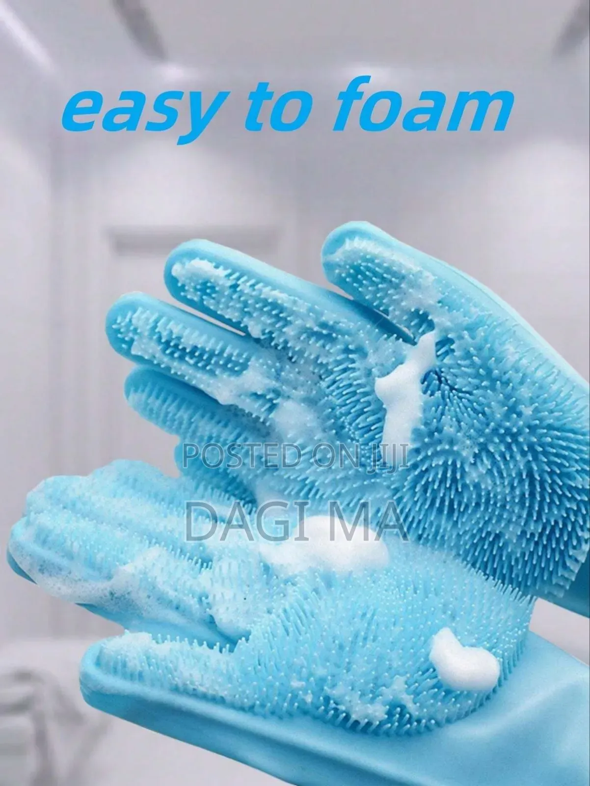 Magic Silicone Dish Washing Gloves High Quality (ወፍራሙ)