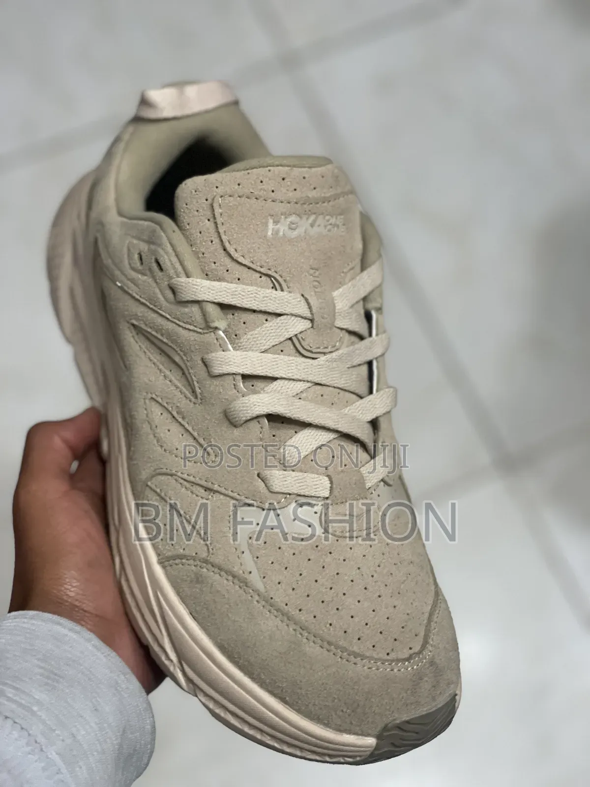 Hoka One One Men's Tan Suede Lifestyle Sneakers