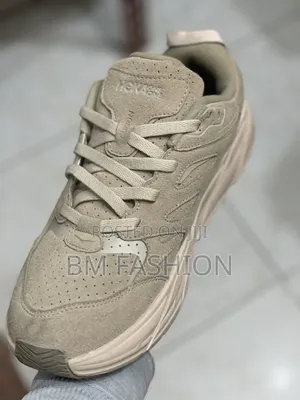 Hoka One One Men's Tan Suede Lifestyle Sneakers