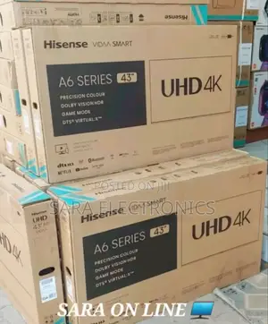 Hisense 43" Uhd A6series Tv New Model Free Delivery