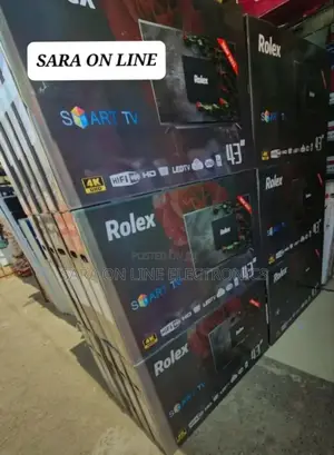 Rolex 43" Led Smart Tv Free Delivery 10year Warranty