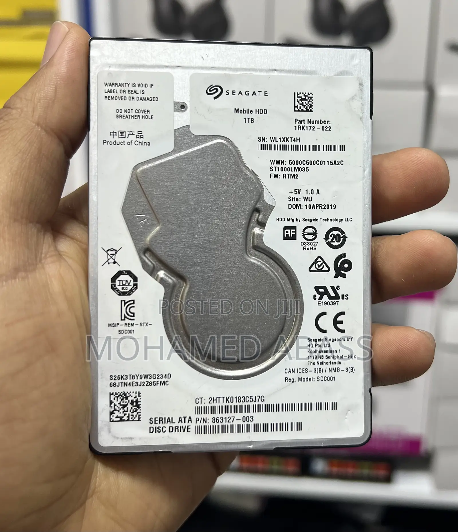 1tb Segate Laptop HDD