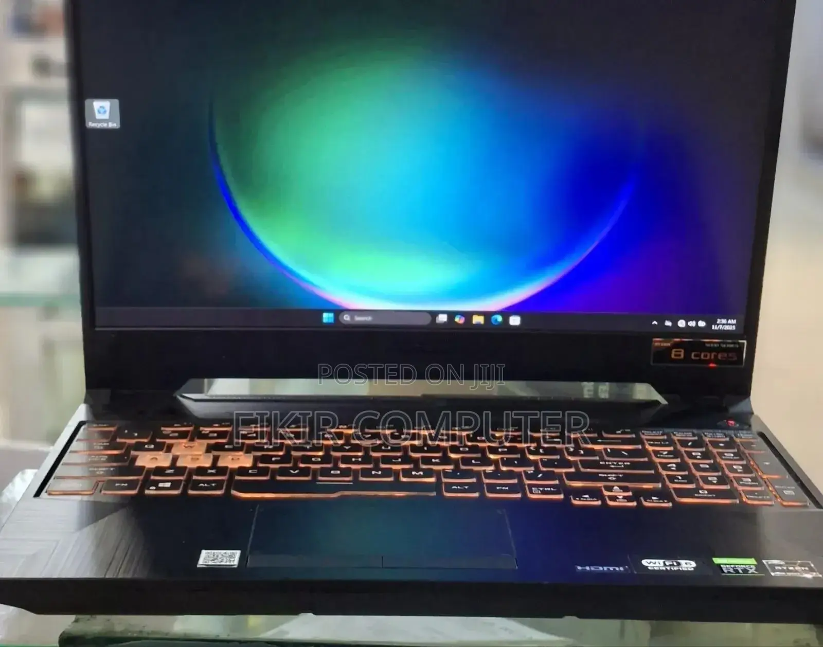 New Laptop Asus TUF Gaming A15 16GB AMD Ryzen 7 SSD 512GB