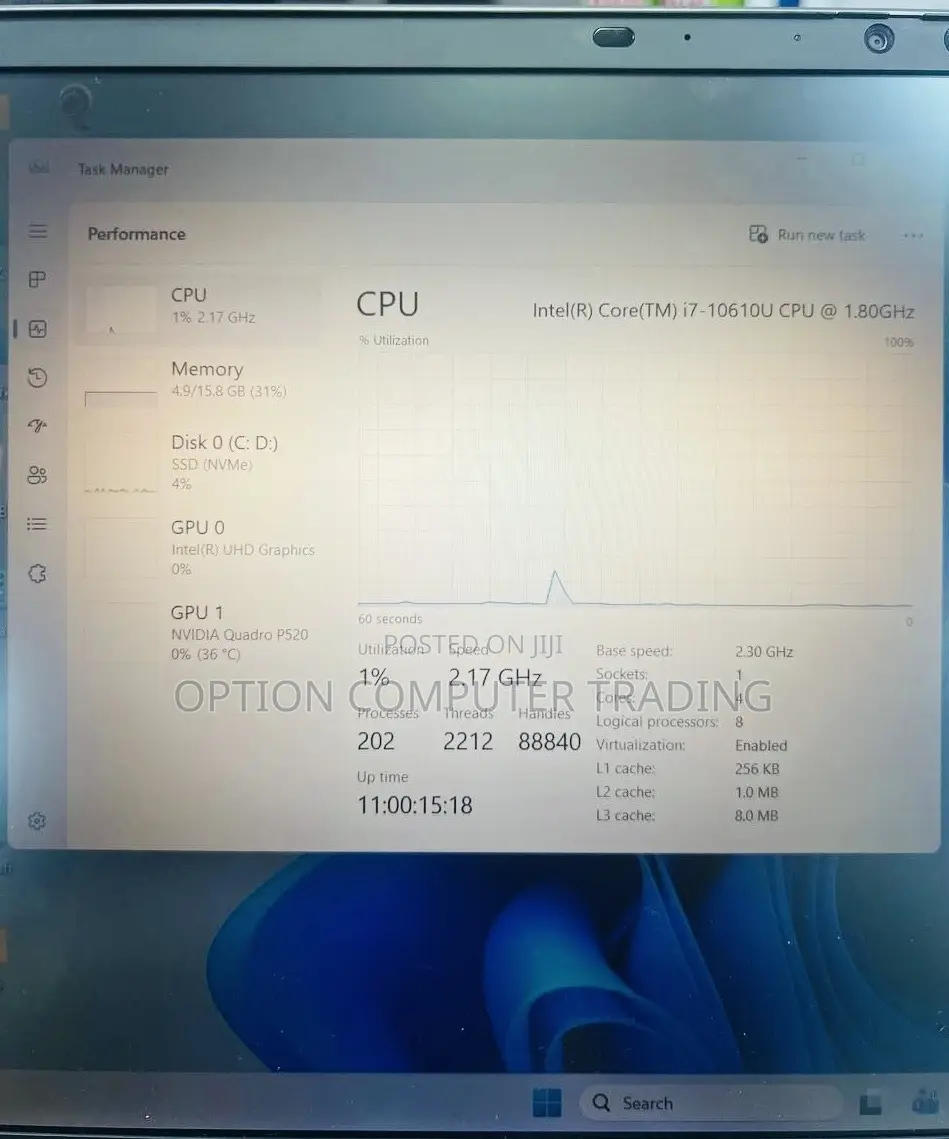 New Laptop HP ZBook 14 16GB Intel Core I7 SSD 512GB