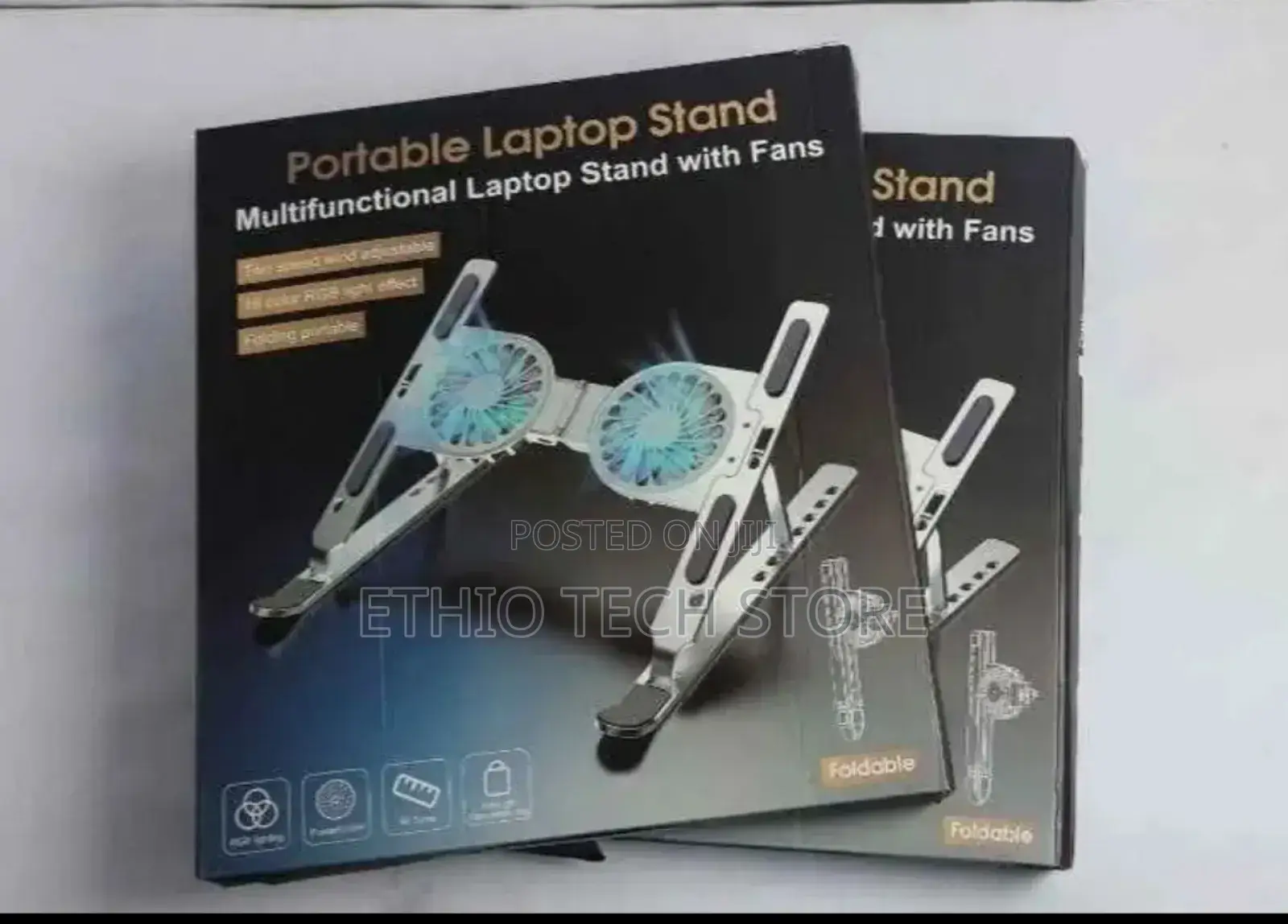 Portable Laptop Stand With Fans.