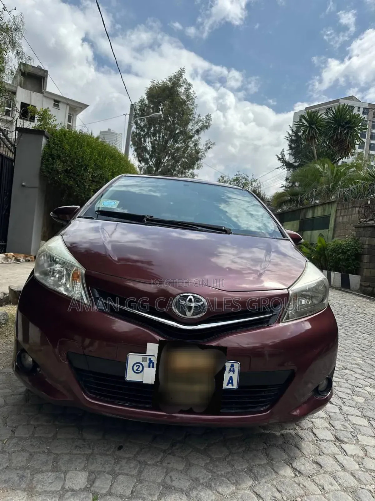 Toyota Yaris 2012 Burgundy