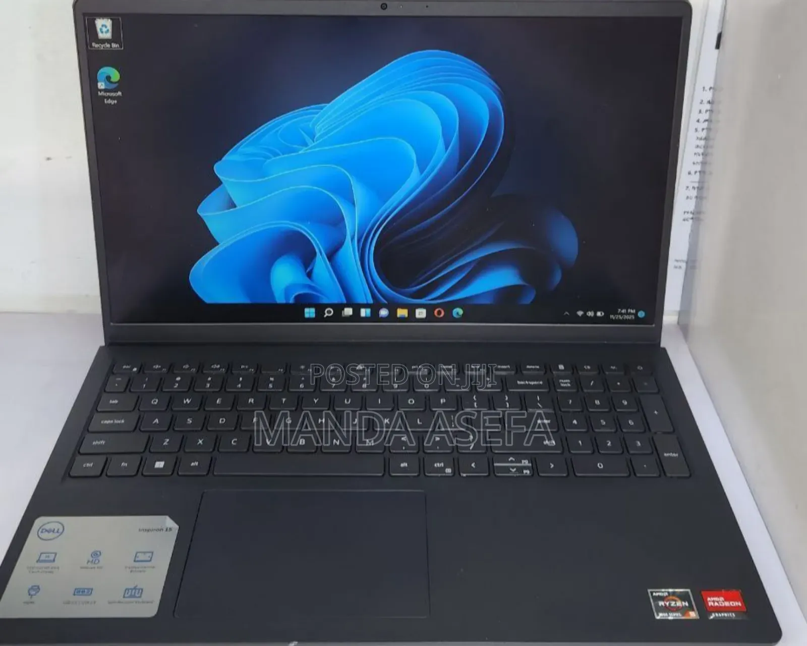 New Laptop Dell Inspiron 15 8GB AMD Ryzen 5 SSD 512GB