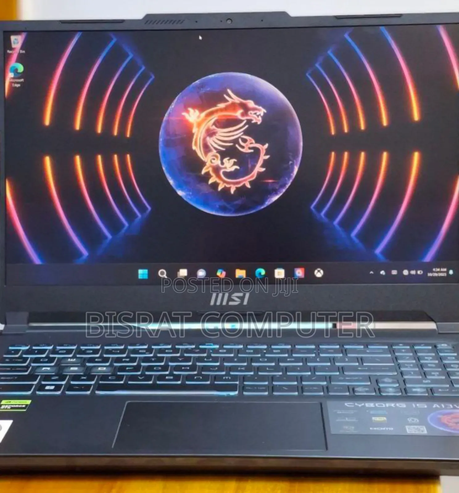 New Laptop MSI Cyborg 15 16GB Intel Core I7 SSD 512GB