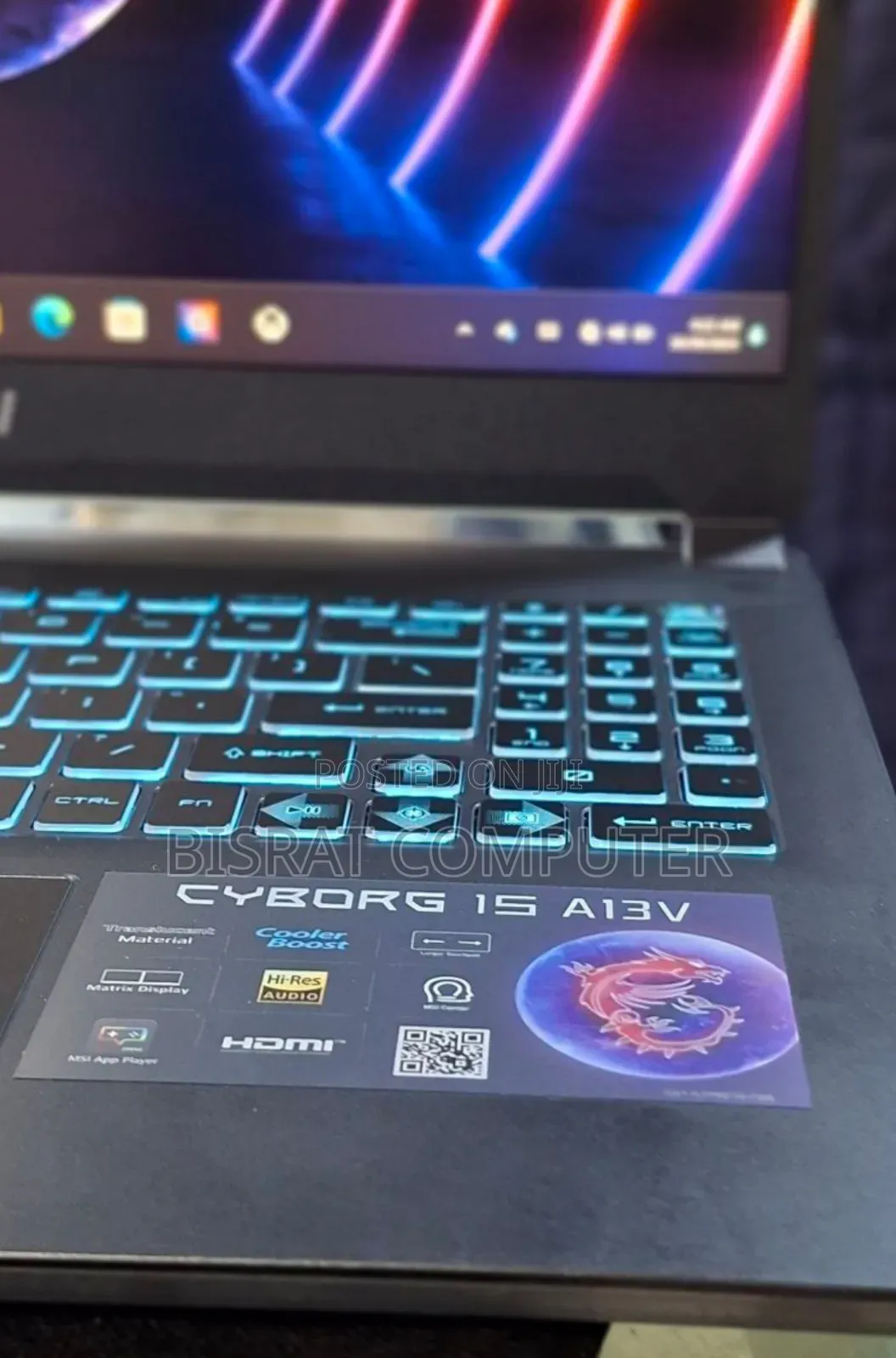 New Laptop MSI Cyborg 15 16GB Intel Core I7 SSD 512GB