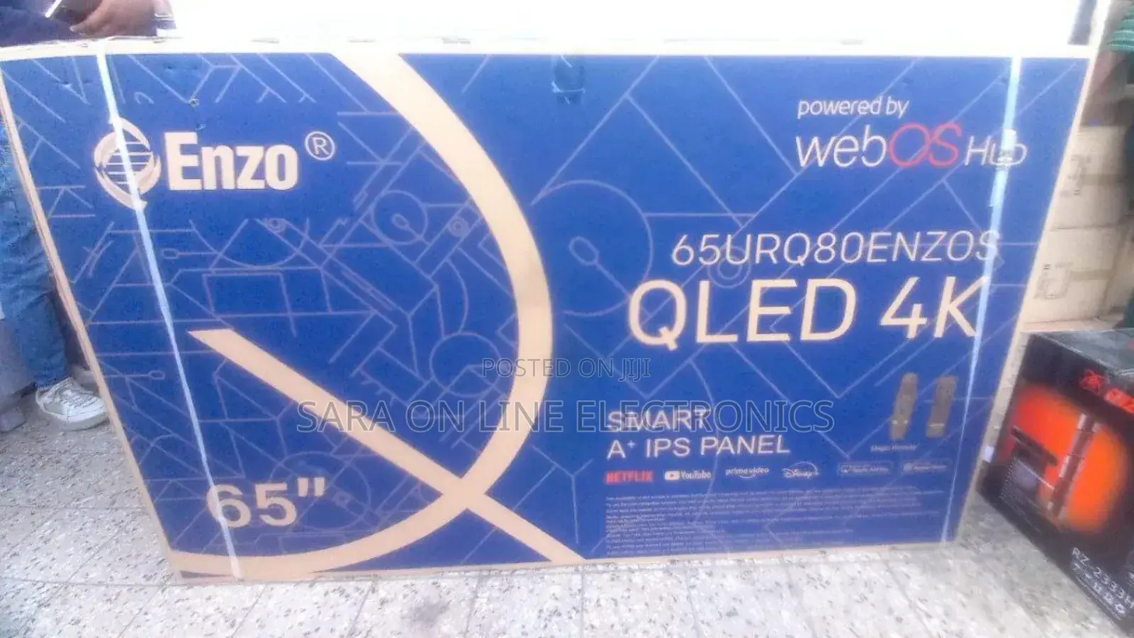 Enzo 65" Qled Smart Tv **10year Warranty Free Delivery