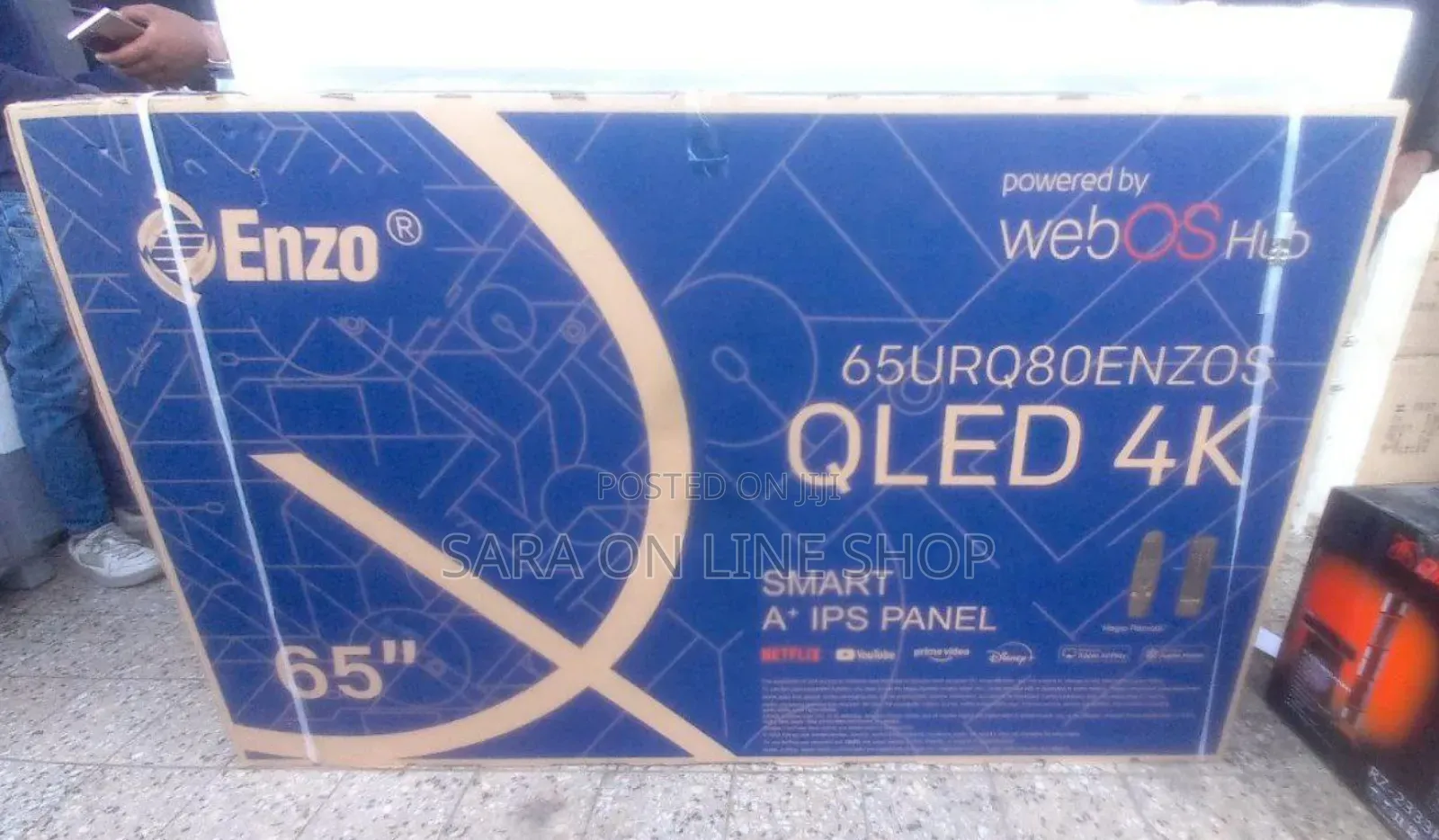 Enzo 65" Qled Smart Tv **10year Warranty Free Delivery