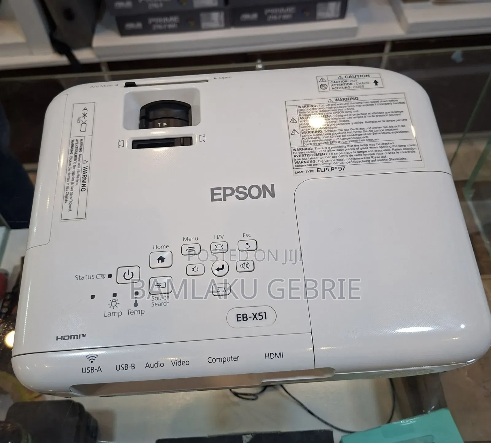 Epson Projector Model: Eb-X51 Has: Bag Remote Model Name: Eb-X51
