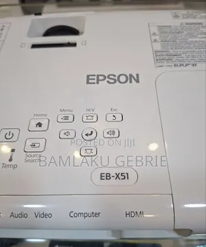 Epson Projector Model: Eb-X51 Has: Bag Remote Model Name: Eb-X51