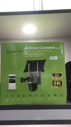 Battery + Charger + Solar Sim Card Ip Security Camera (Cctv)