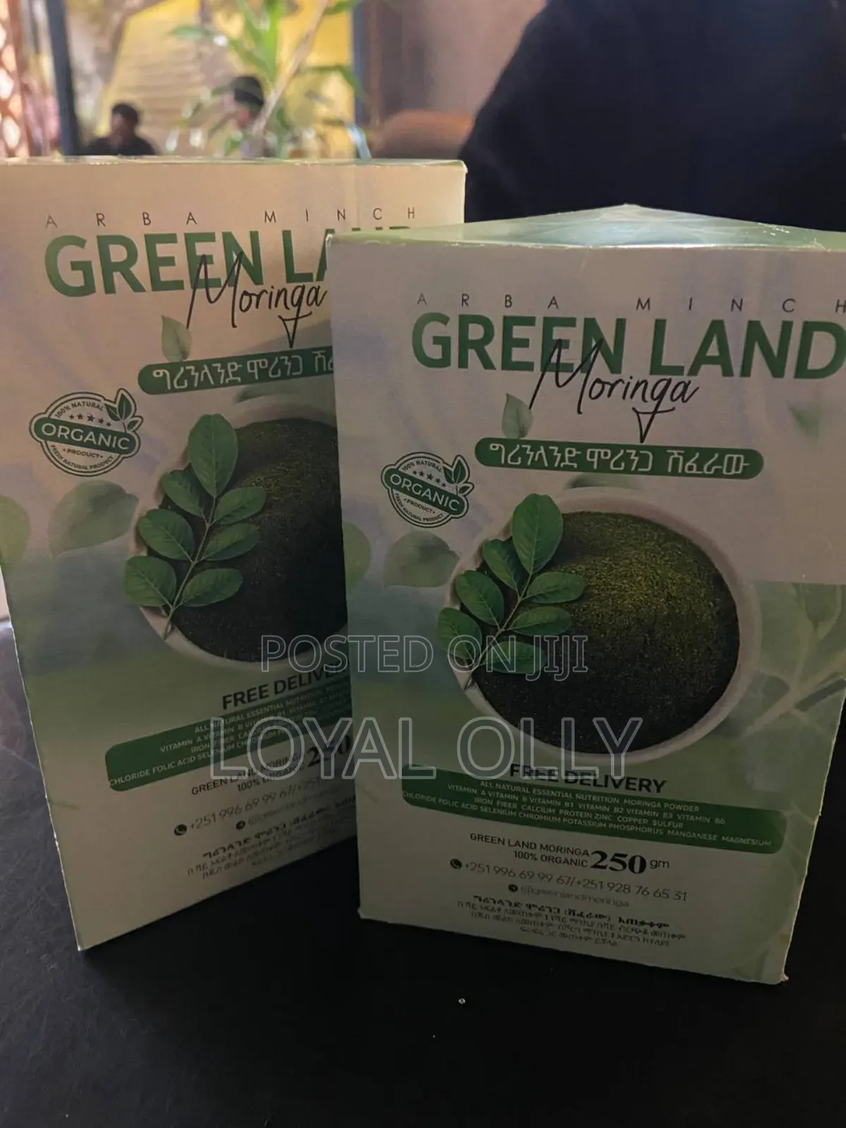 Green Land Moringa Powderበ