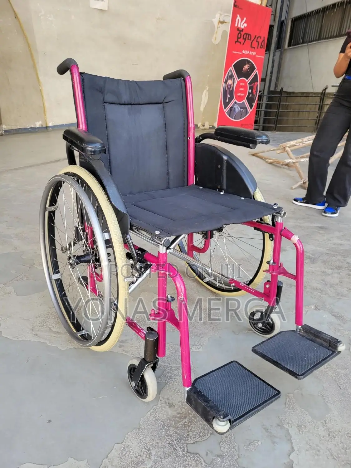 Foldable Wheelchair Can Fold Flat for Convenient Storage and Travel.