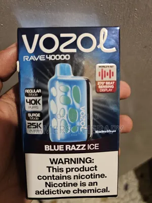 Photo - Vozol Rave Vape 40kpuff Blue Razz Ice