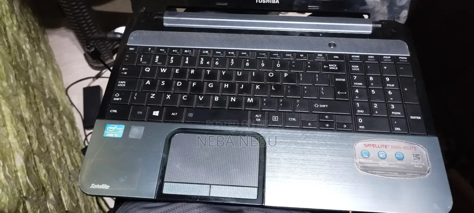 Laptop Toshiba Satellite C850 4GB Intel Core I5 HDD 320GB