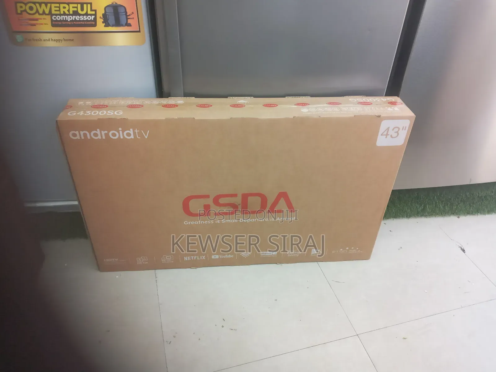 Gsda Tv 43inch Smart 4,Years Warranty Free Delivery