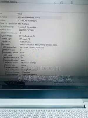 Photo - New Laptop HP EliteBook 840 G6 16GB Intel Core i5 SSD 512GB