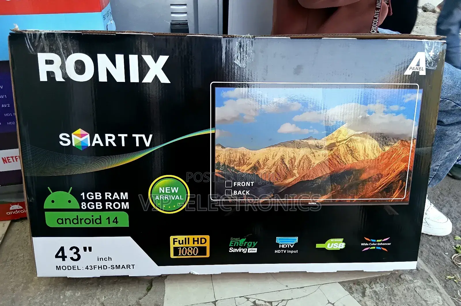 Ronix 43 Inch Tv Smart Android 14.0 Original Tv New Arrival Tv