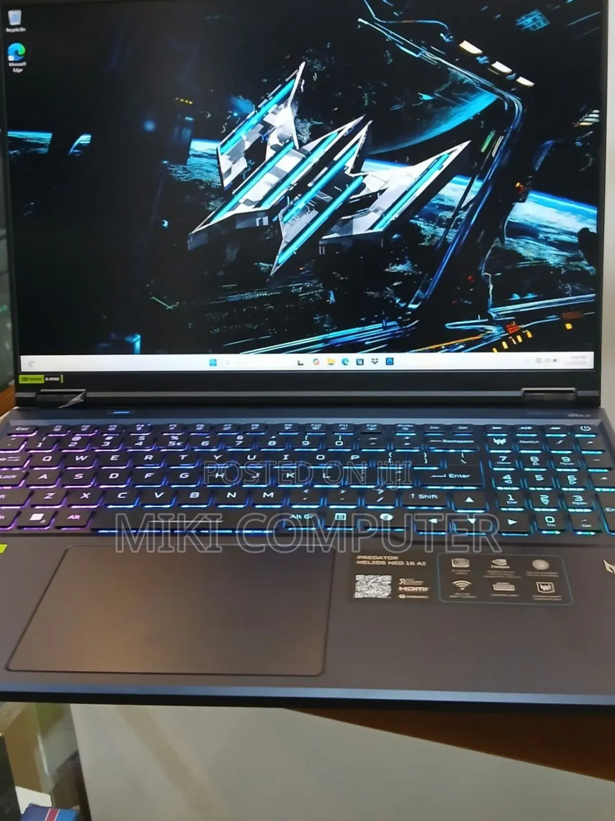 New Laptop Acer Predator Helios Neo 16 16GB Intel Core I9 SSD 1T
