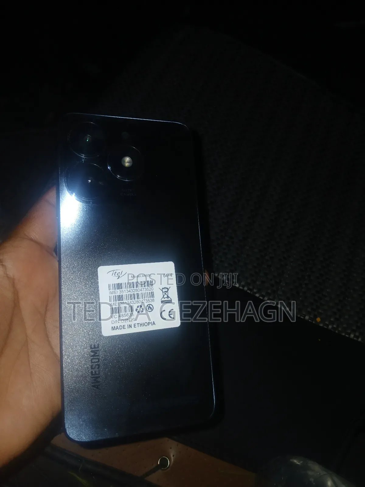 New Itel A70 128 GB Black