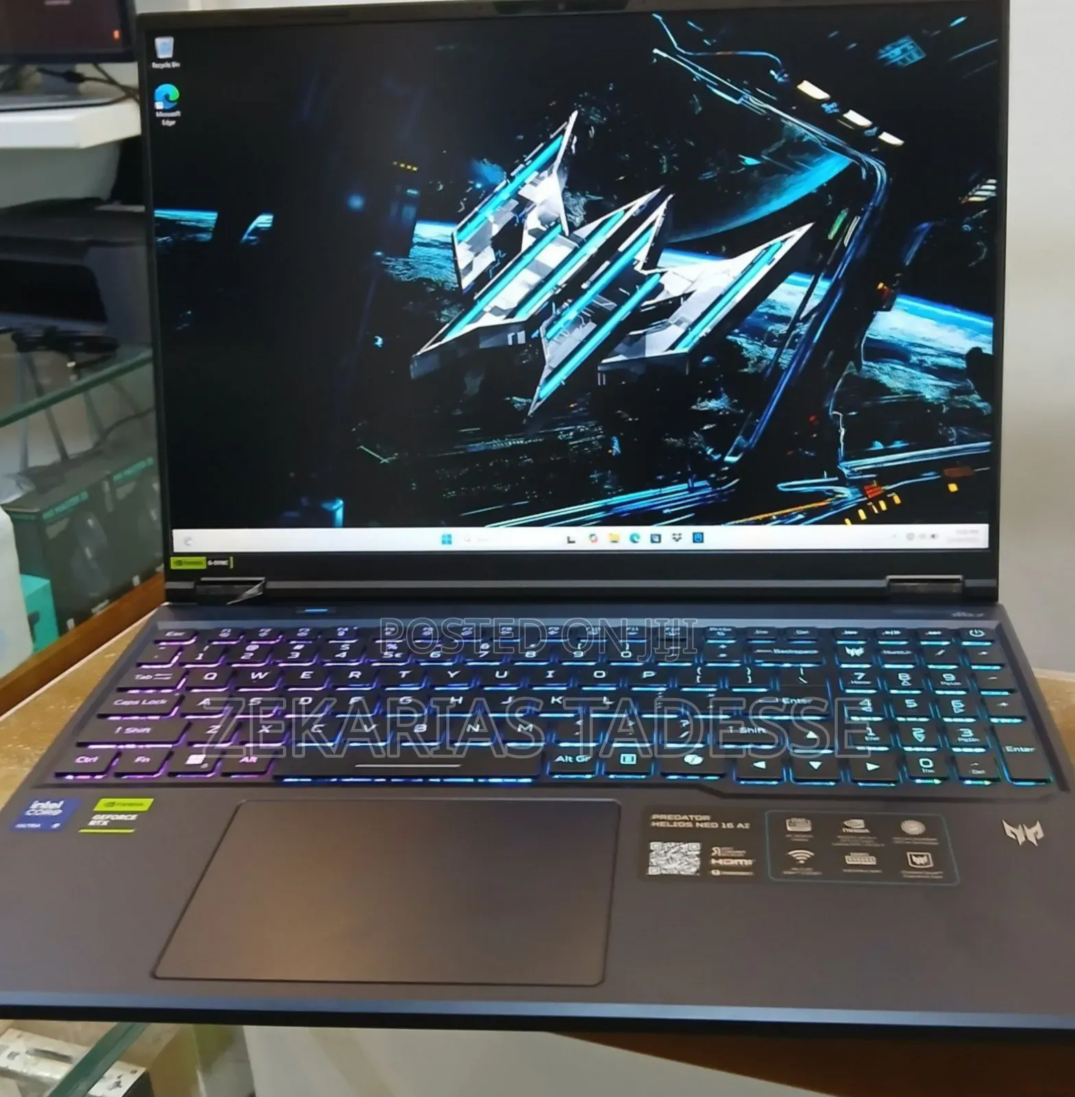 New Laptop Acer Predator Helios Neo 16 32GB Intel Core Ultra 9 SSD 1T