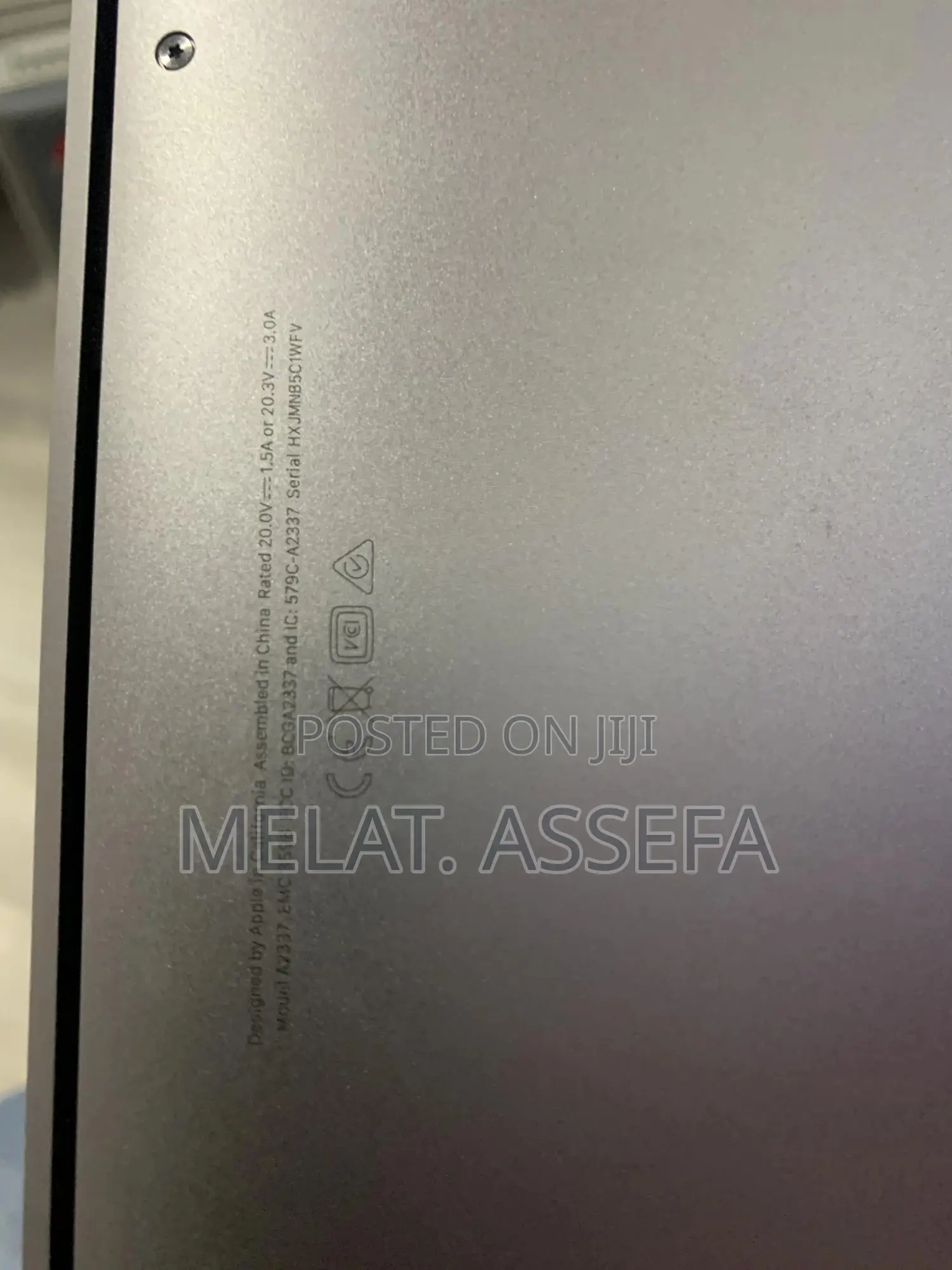 New Laptop Apple MacBook Air 2020 M1 8GB Apple M1 HDD 160GB