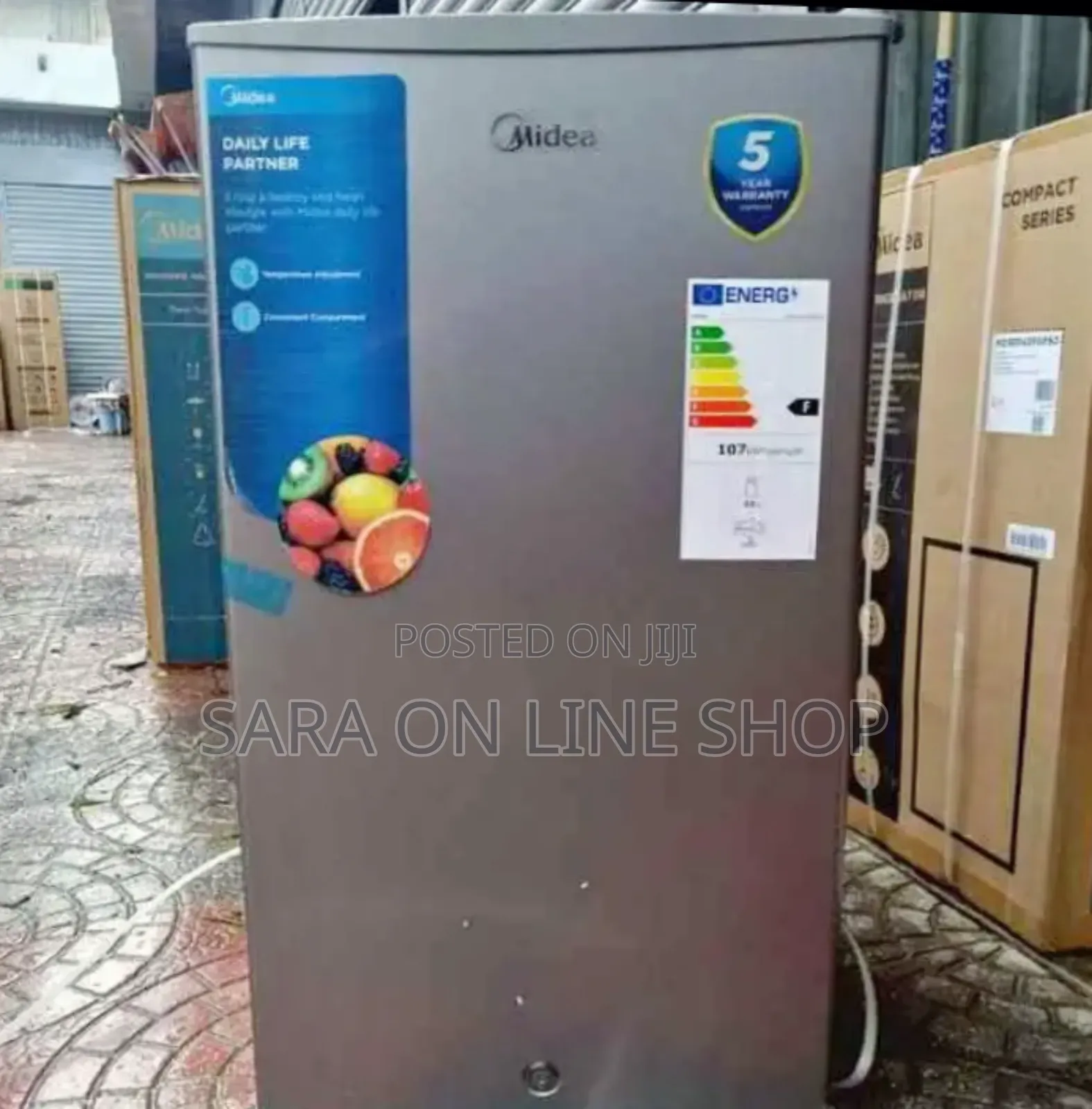 ●Midea 1door Refegrator ◆5 Years Warranty ◍ Free Delivery