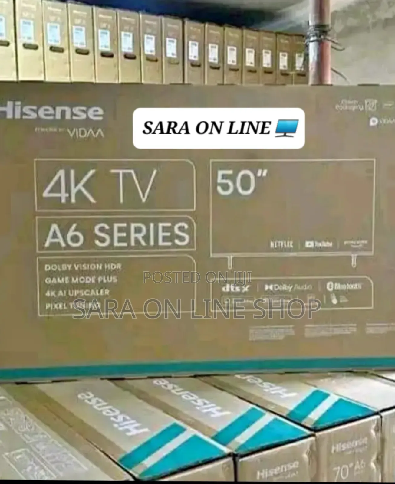 ◎Hisence 50" a-6 Series Tv ◉10 Years Warranty ◉Free Delivery