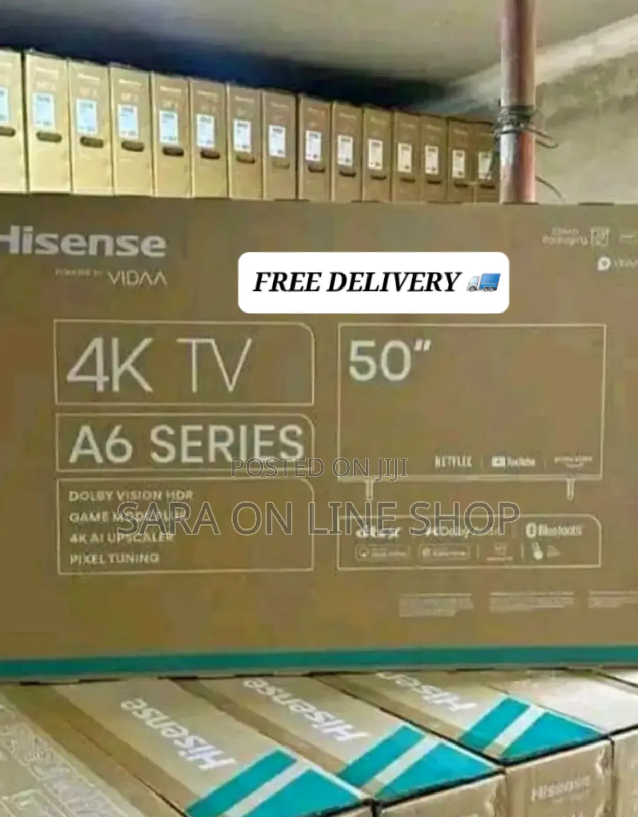 ◎Hisence 50" a-6 Series Tv ◉10 Years Warranty ◉Free Delivery