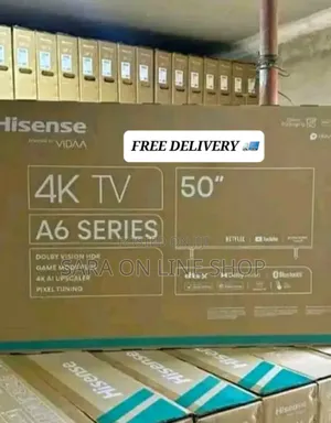 Photo - ◎Hisence 50" a-6 Series Tv ◉10 Years Warranty ◉Free Delivery