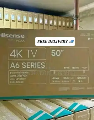 ◎Hisence 50" a-6 Series Tv ◉10 Years Warranty ◉Free Delivery