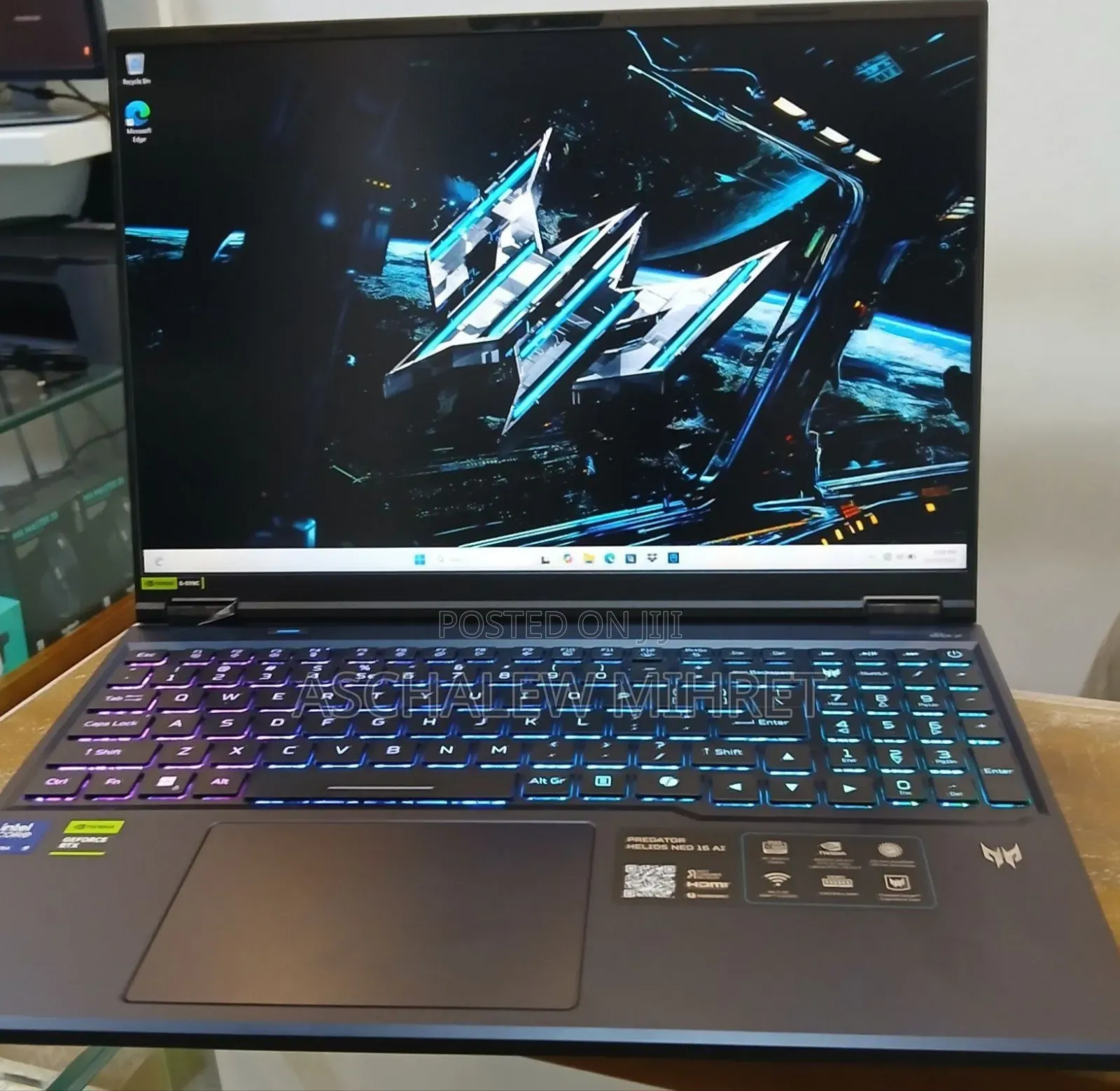 New Laptop Acer Predator Helios Neo 16 32GB Intel Core Ultra 9 SSD 1T